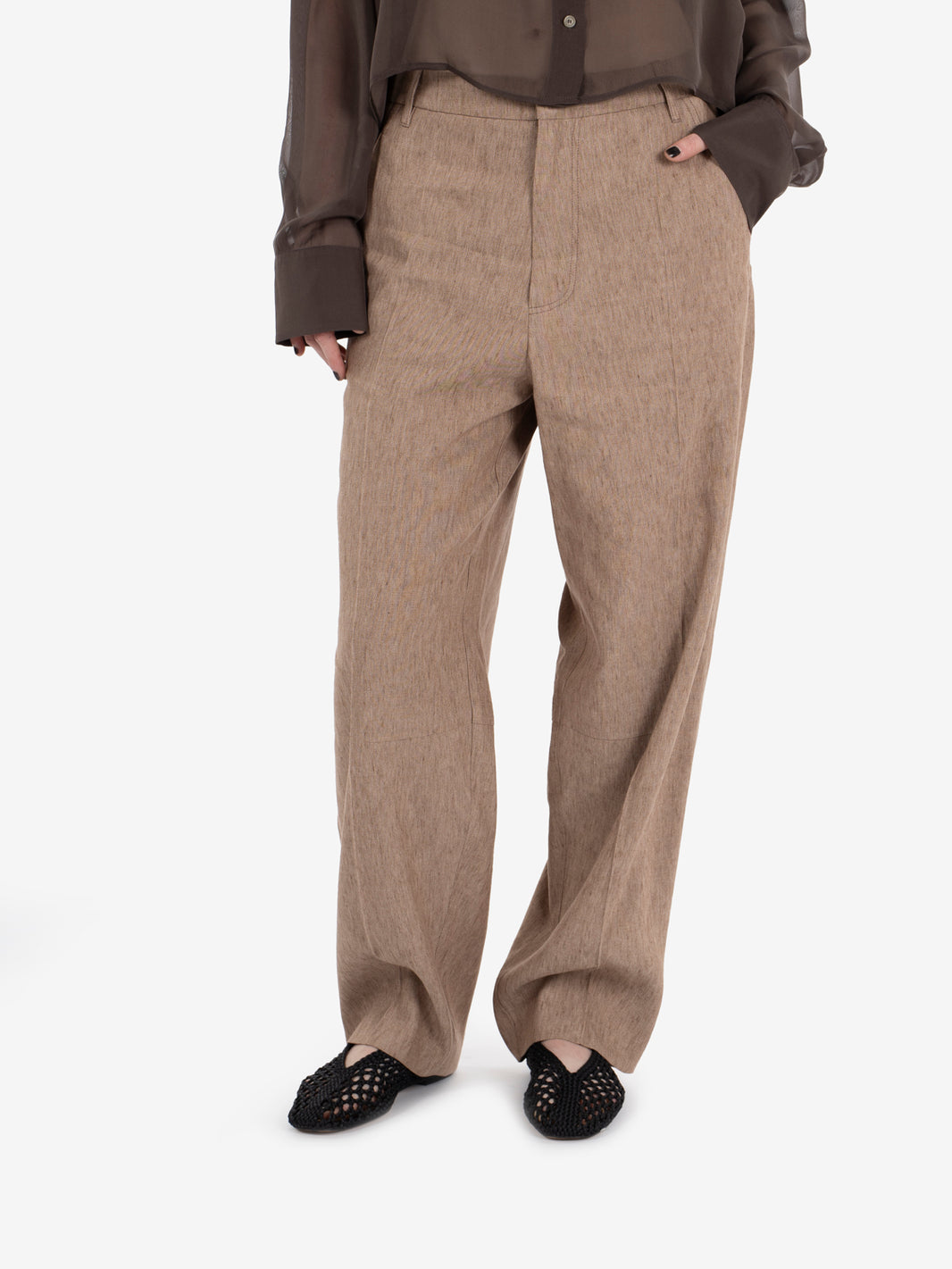 Pantaloni chino ruggine