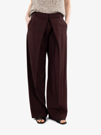 TROUSERS WITH GRAPE PLEAT 116108_UV