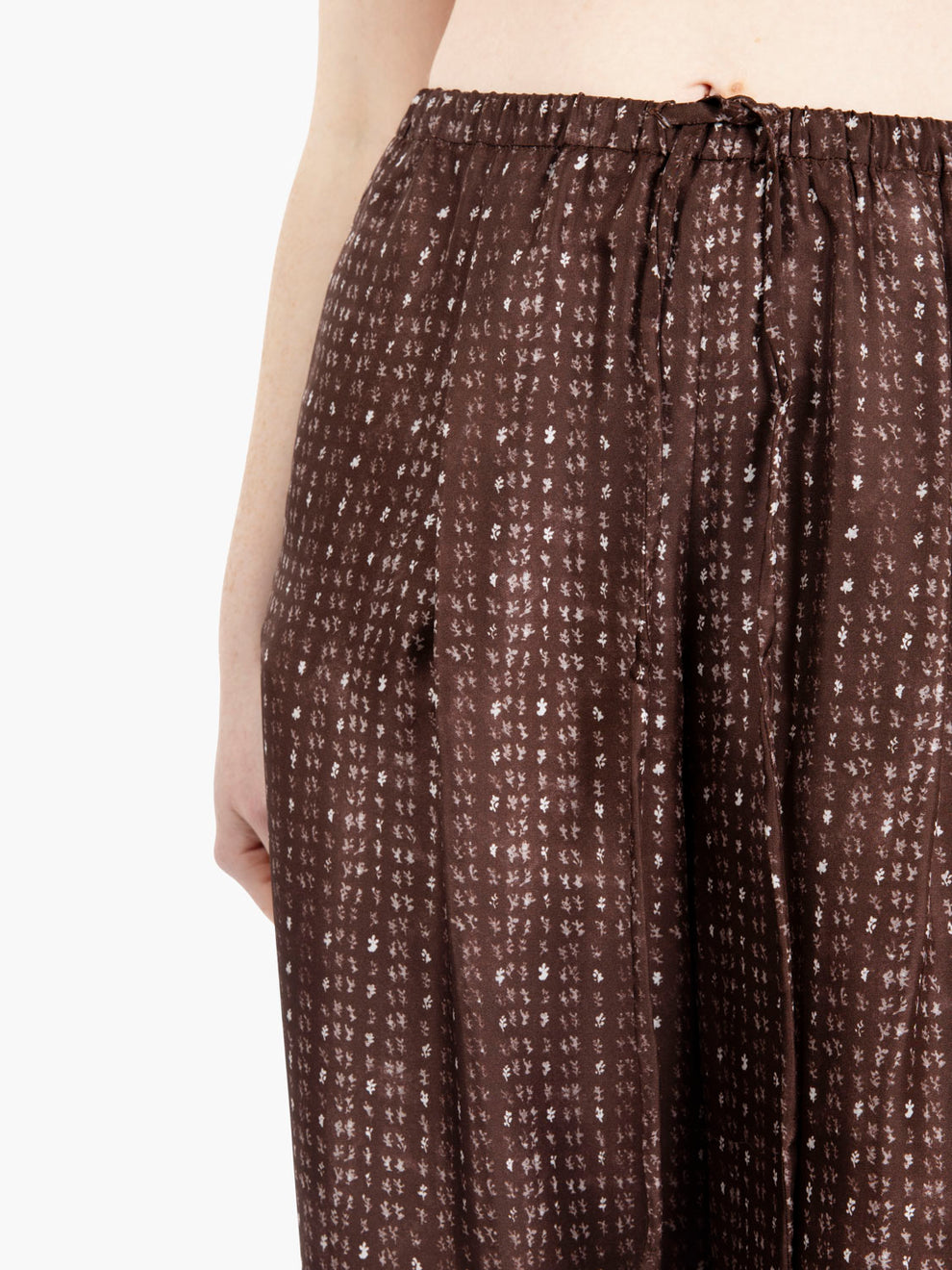 Pantaloni corallo print pijama choco
