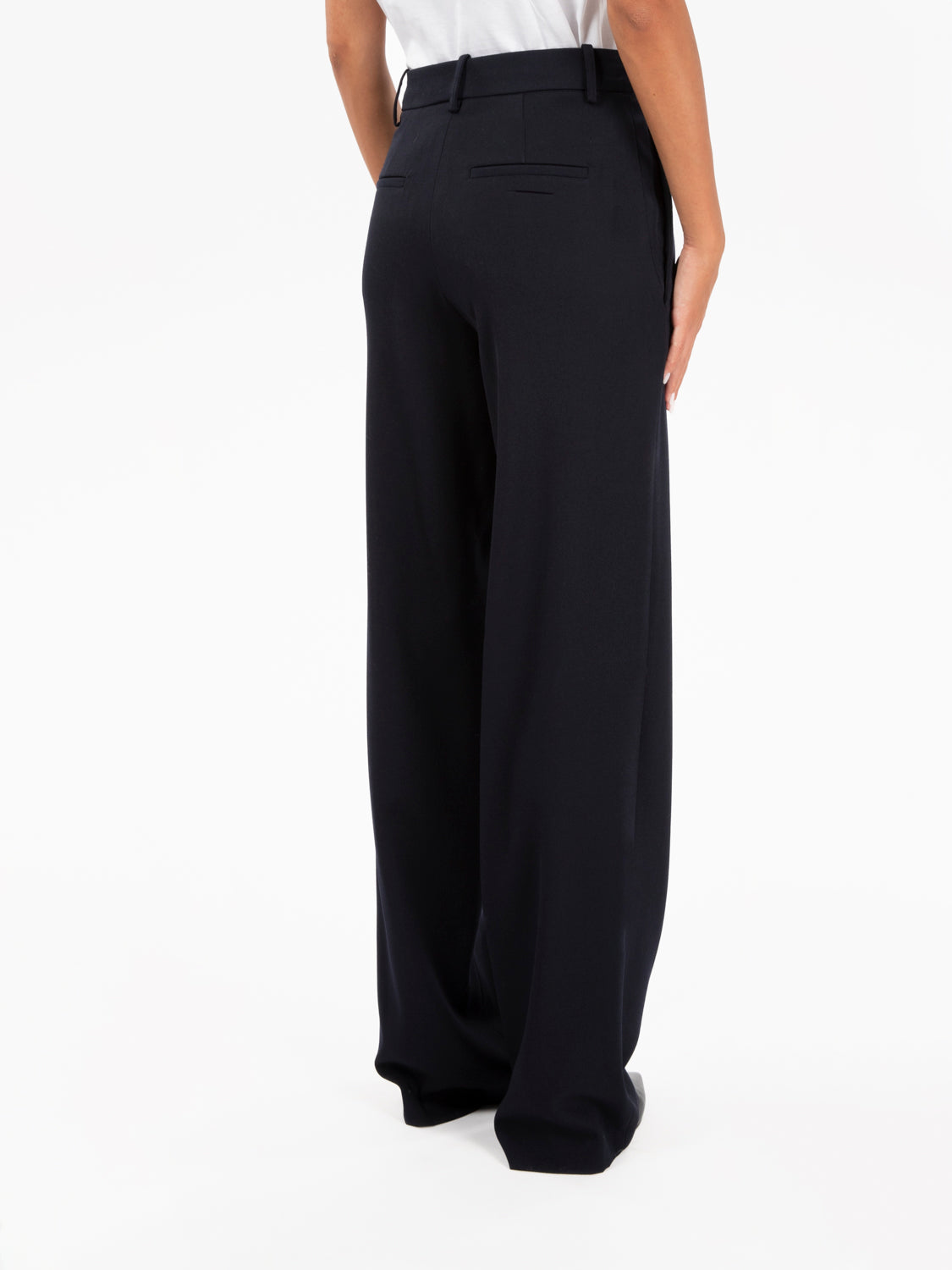 Pantaloni dritti wool notte