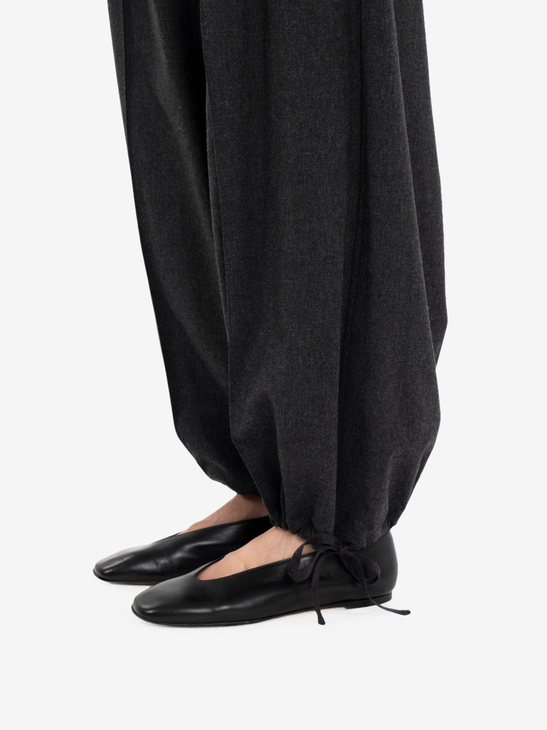 GYM flannel trousers charcoal