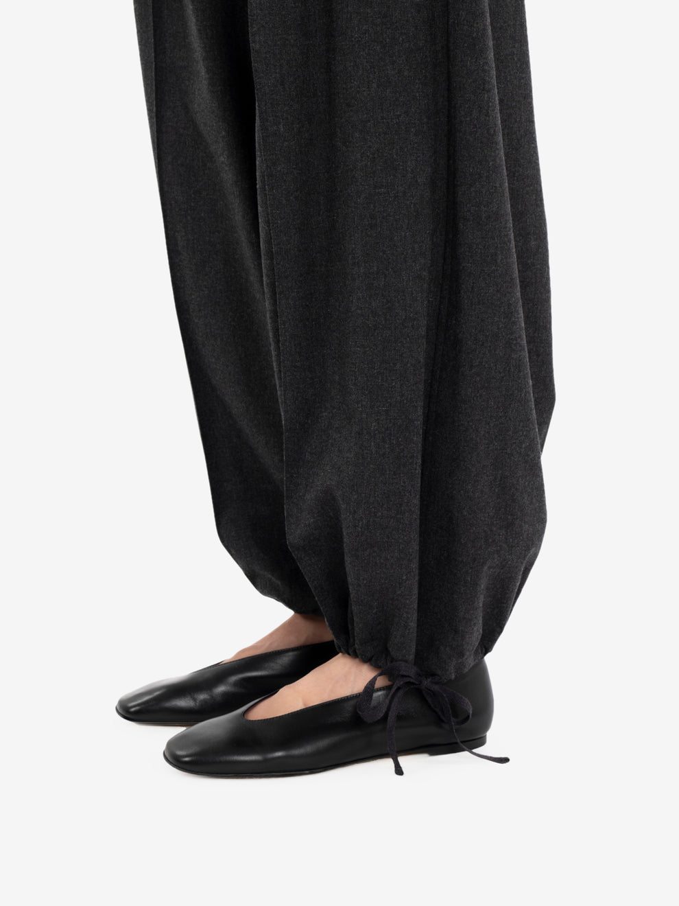 GYM flannel trousers charcoal