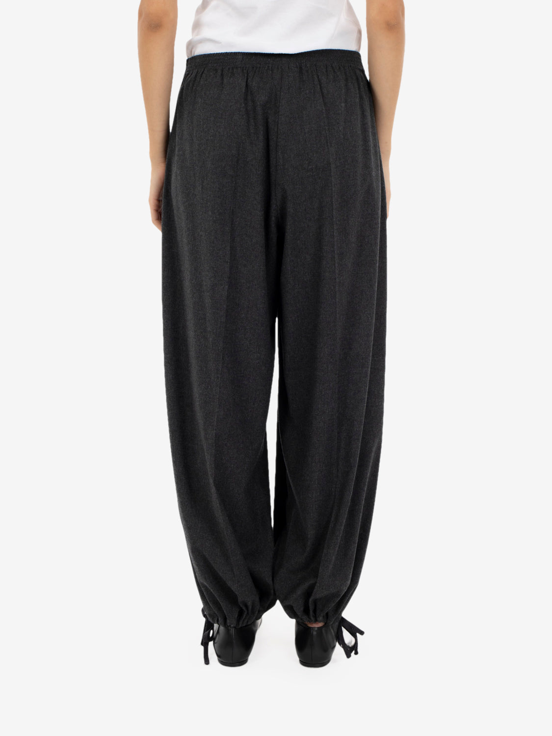 GYM flannel trousers charcoal