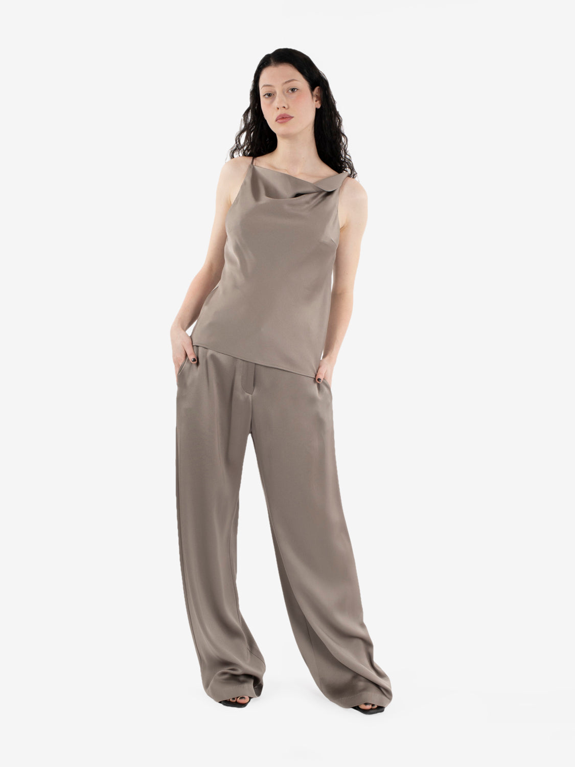 TAUPE ASYMETRICAL TOP 116292_TAUPE
