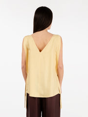 ALYSI - Top twill enzimato crema