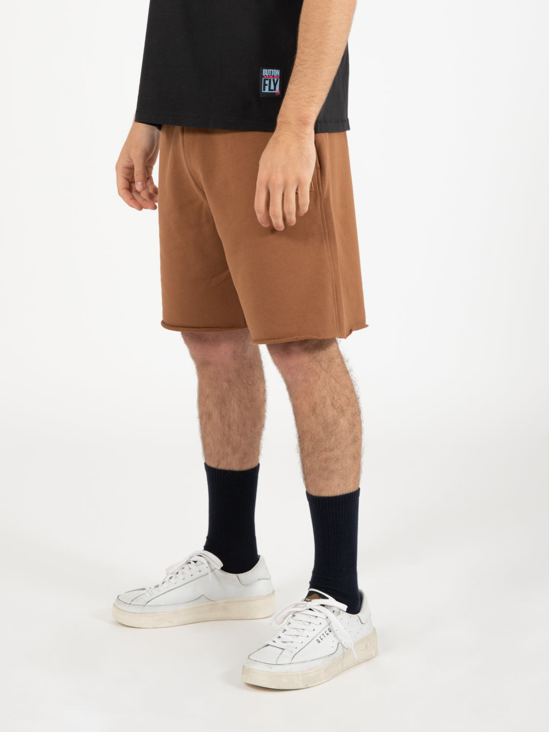 Bermuda in cotone tabacco