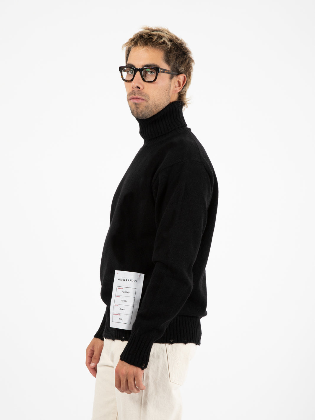Maglione dolcevita nero