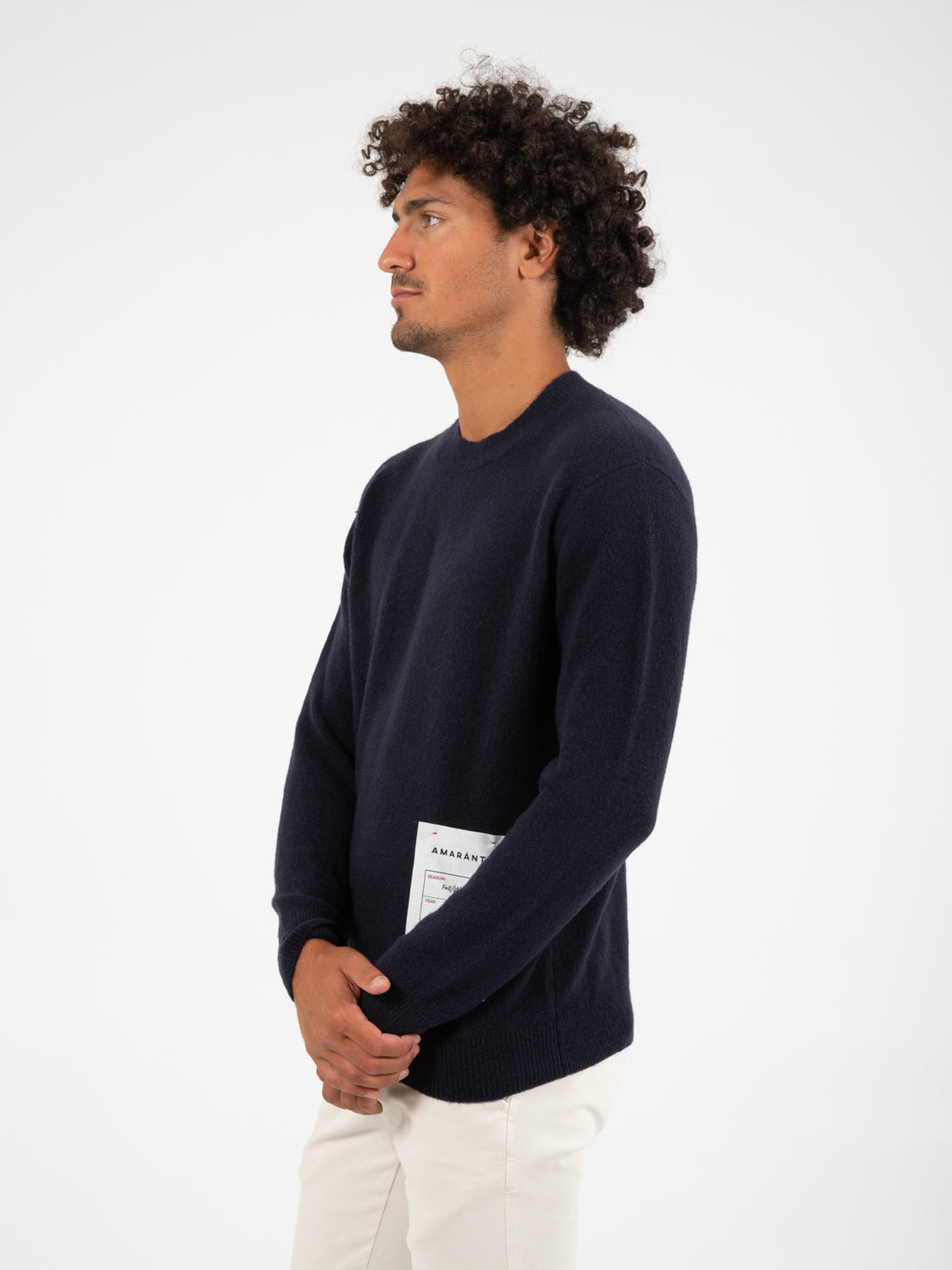 Maglione girocollo navy