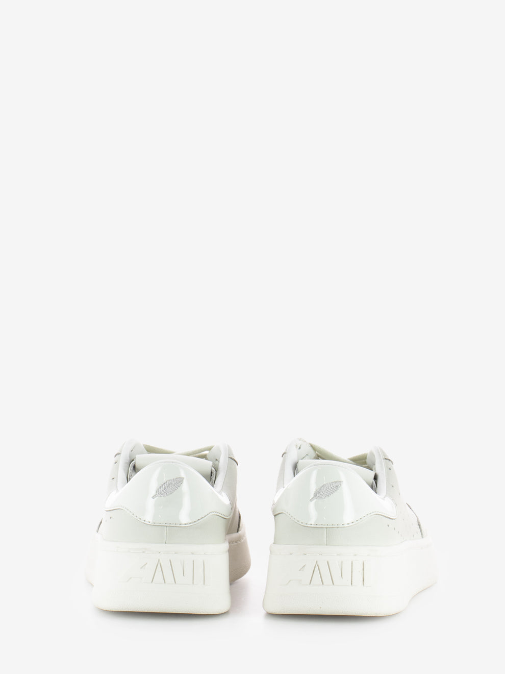 Trailmate white patent sneakers