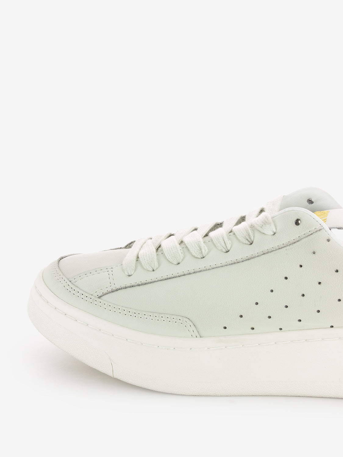 Trailmate white patent sneakers