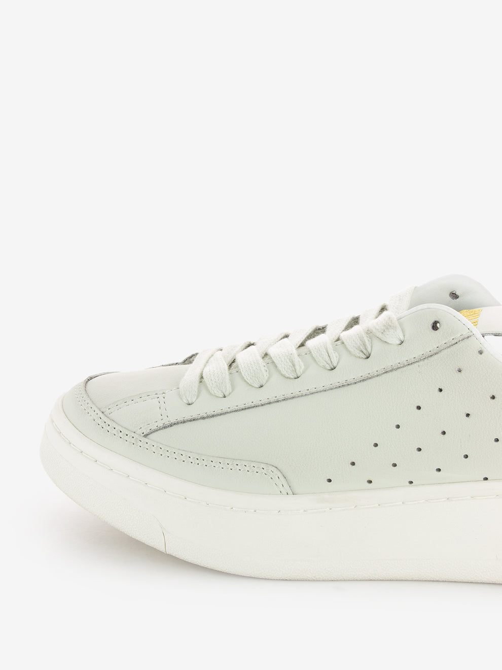 Trailmate white patent sneakers