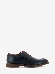 AMBITIOUS - Caye derby in pelle navy