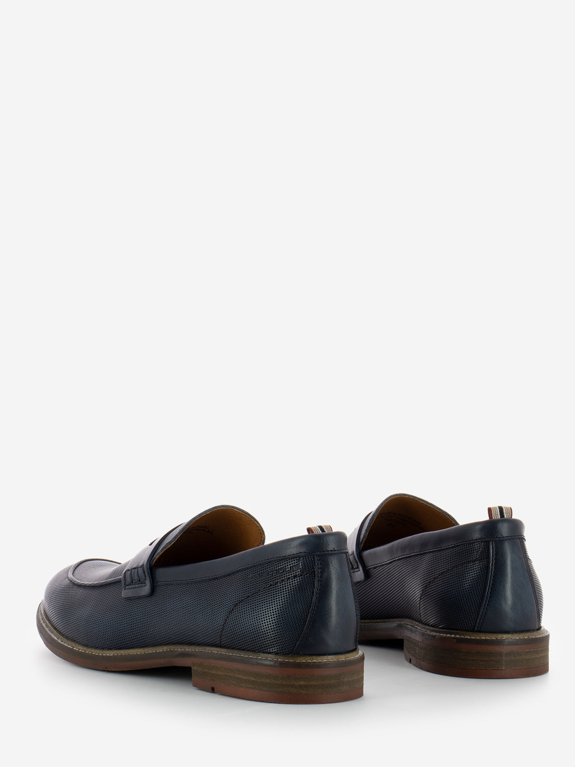 Mocassini Caye in pelle blu