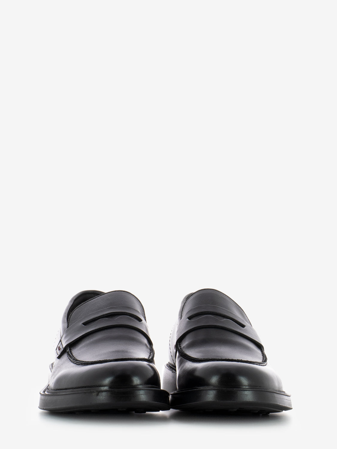 Mocassini in pelle nero