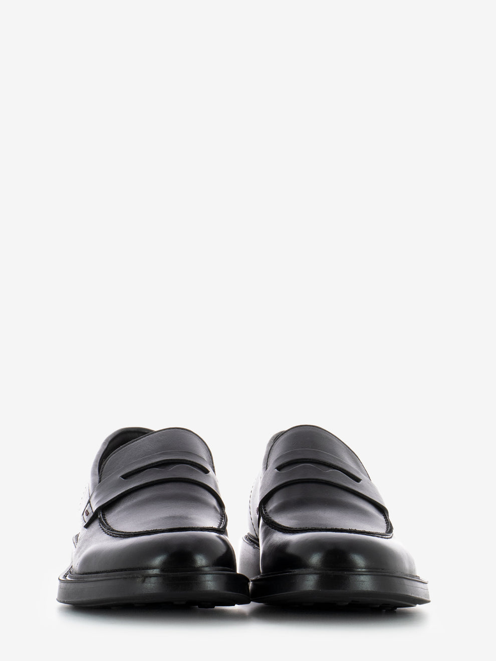 Mocassini in pelle nero