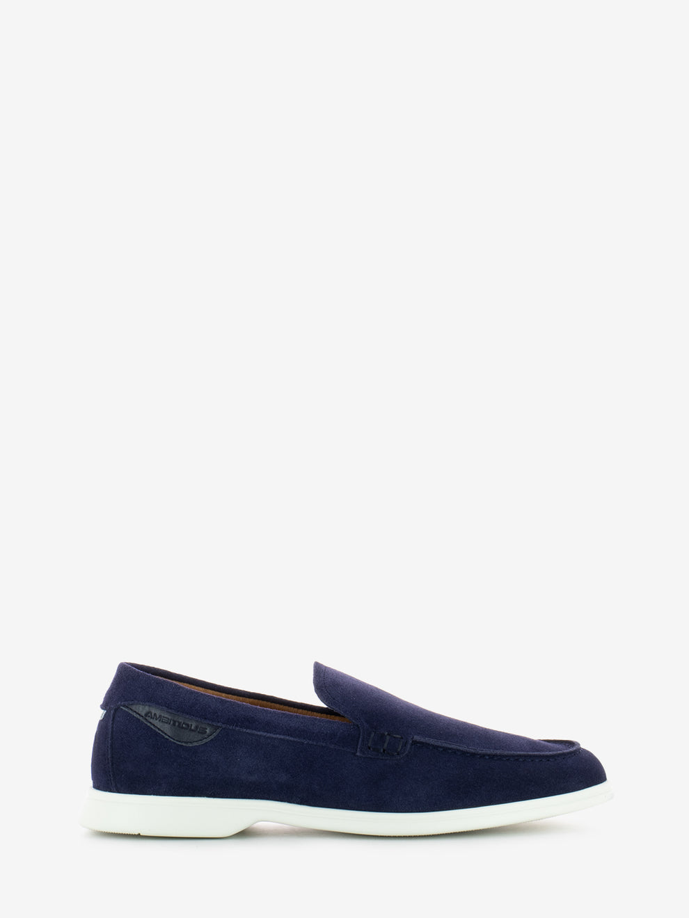 Mocassini in suede blu