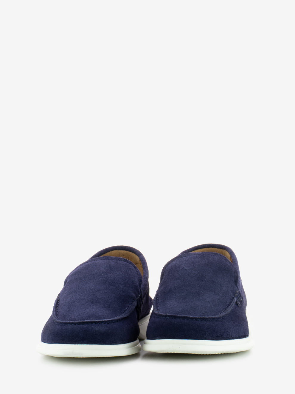 Mocassini in suede blu