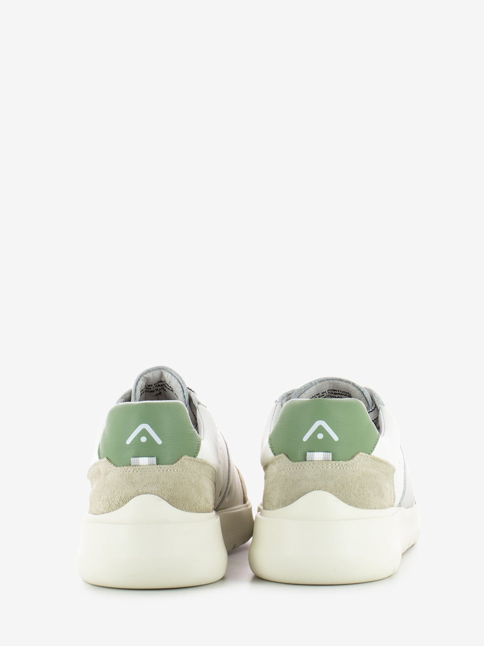 Hover white / beige / green sneakers