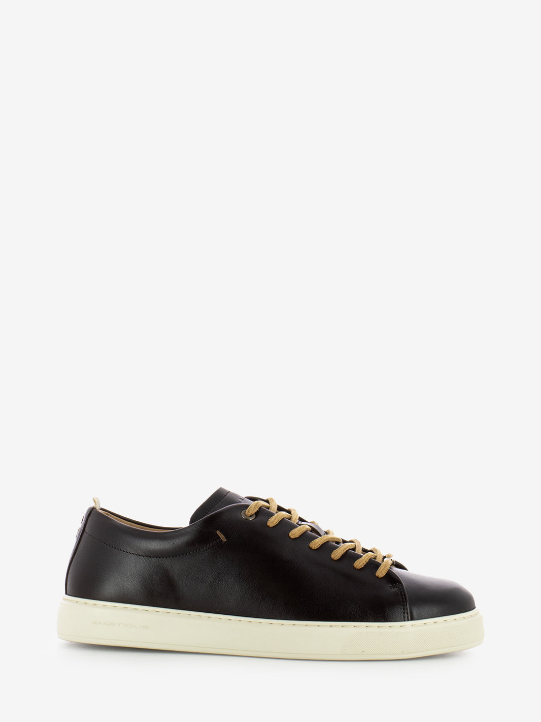 Brown leather sneakers