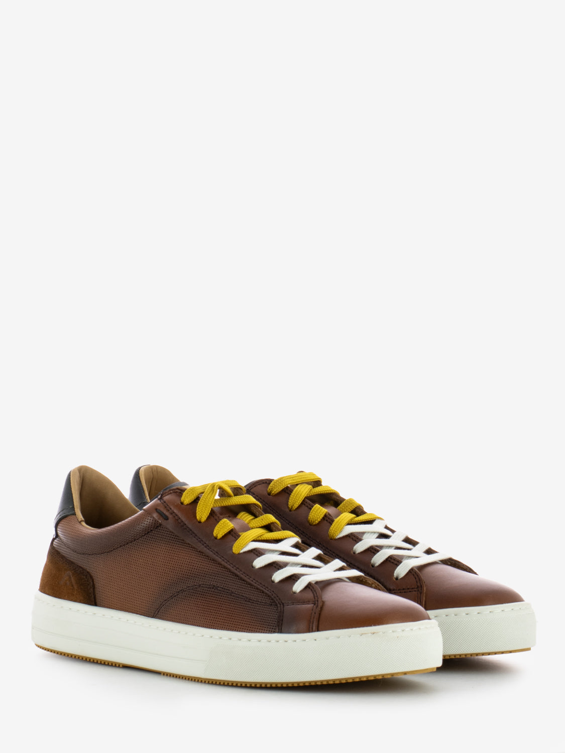 Scarpa uomo Ambitious 11721 sneaker running cognac combi pelle Scarpa uomo Ambitious 11721 sneaker running cognac combi pelle