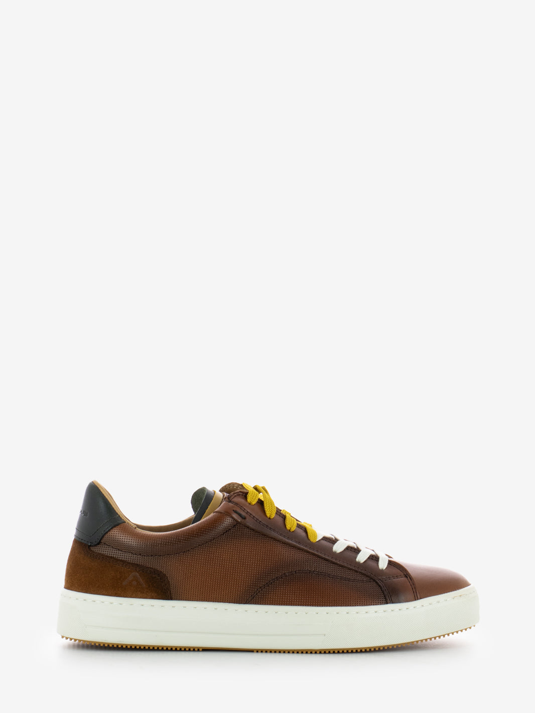 Sneakers in pelle cognac