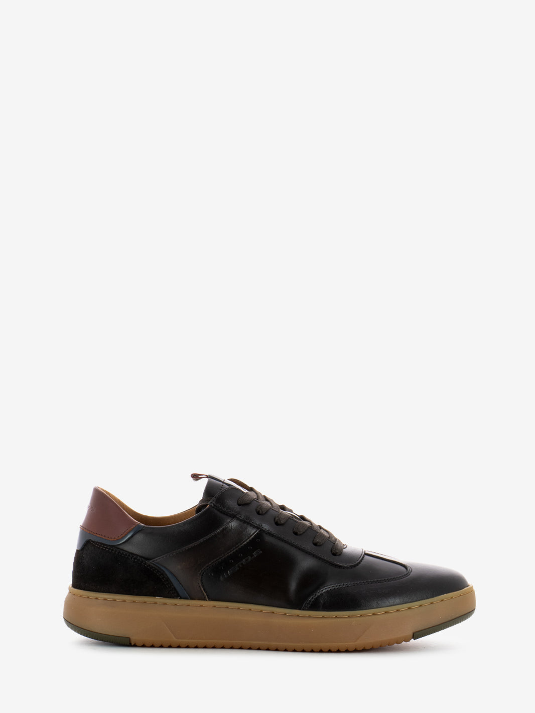 Sneakers in pelle testa di moro