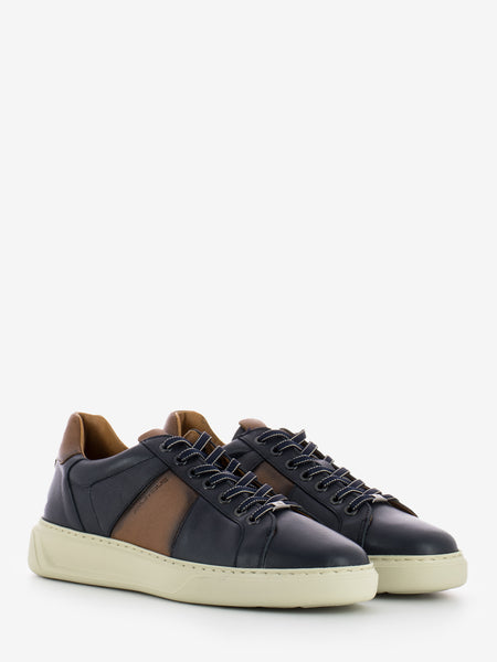 Sneakers Kit dark grey / cognac