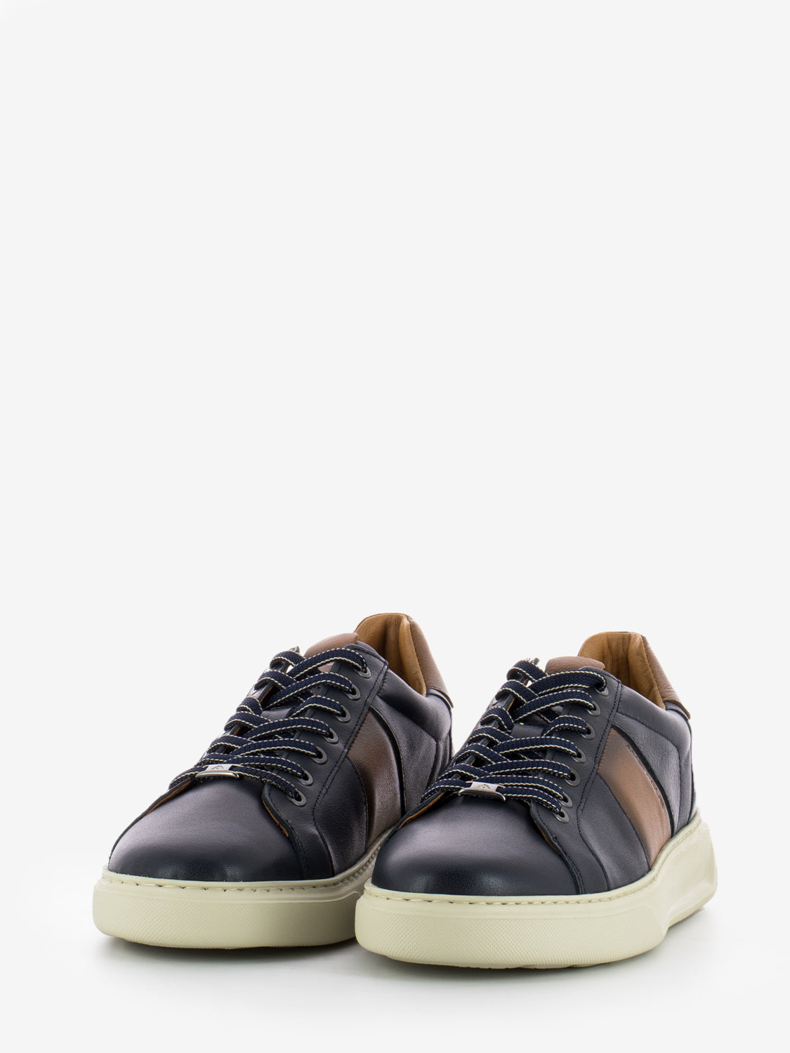 Sneakers Kit dark grey / cognac
