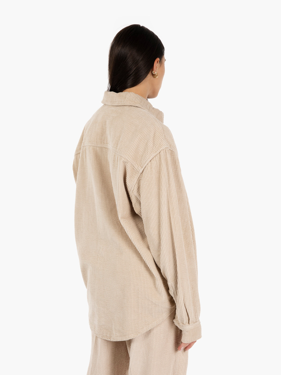 Camicia oversize a coste mastice