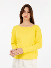 AMERICAN VINTAGE - Maglia a maniche lunghe Aksun giallo