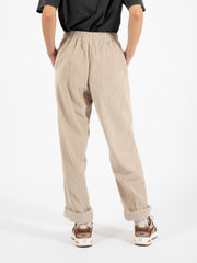 AMERICAN VINTAGE - Pantaloni Padow in velluto a coste mastice