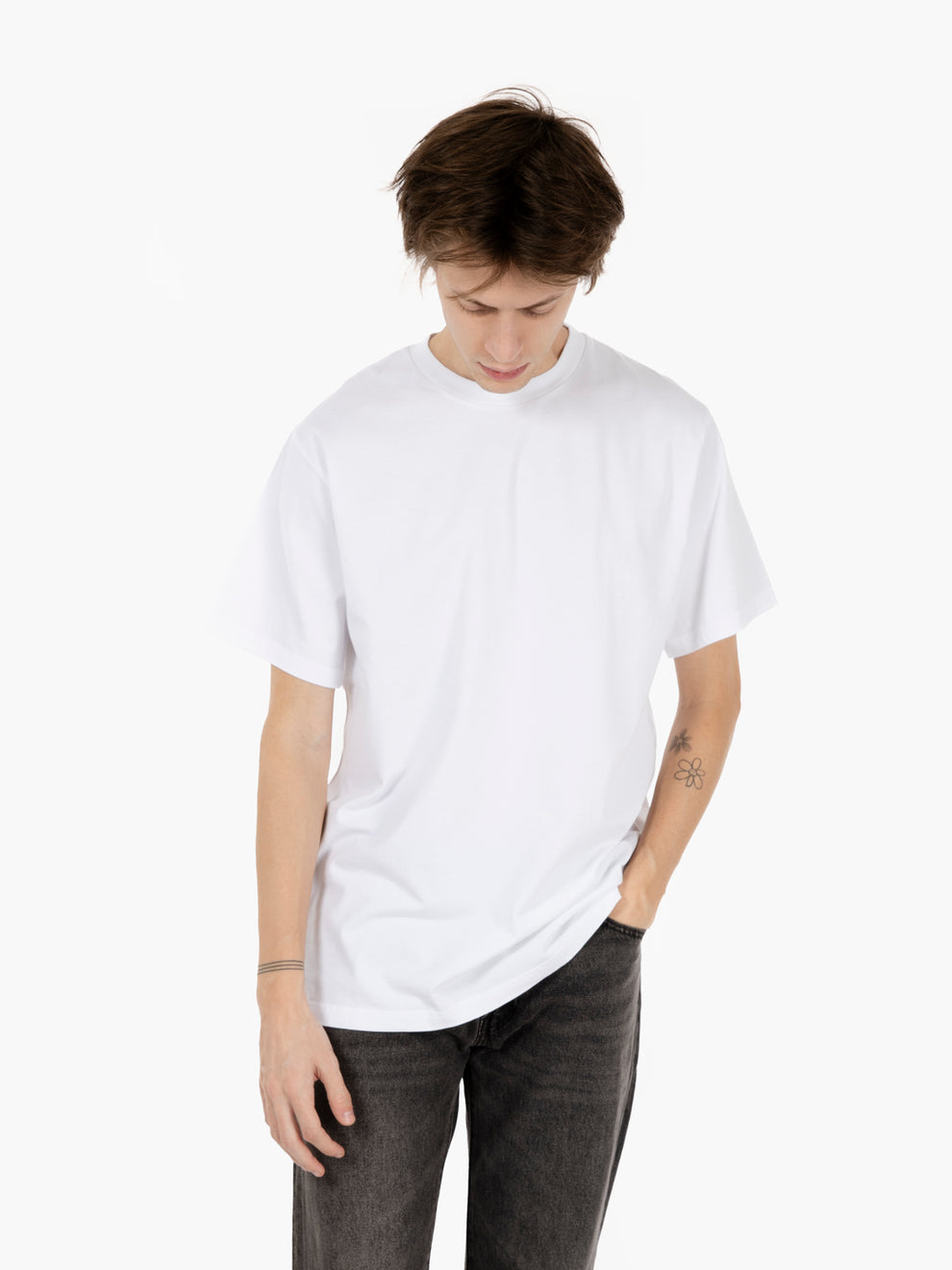 T-shirt in cotone blanc