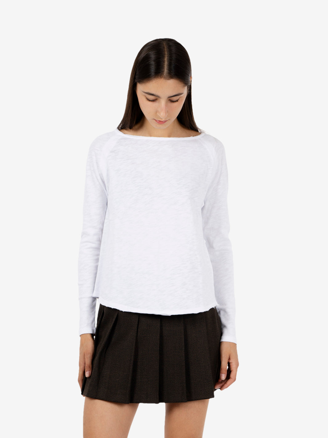 Sonoma long-sleeved white T-shirt