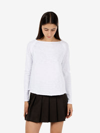 Sonoma long-sleeved white T-shirt