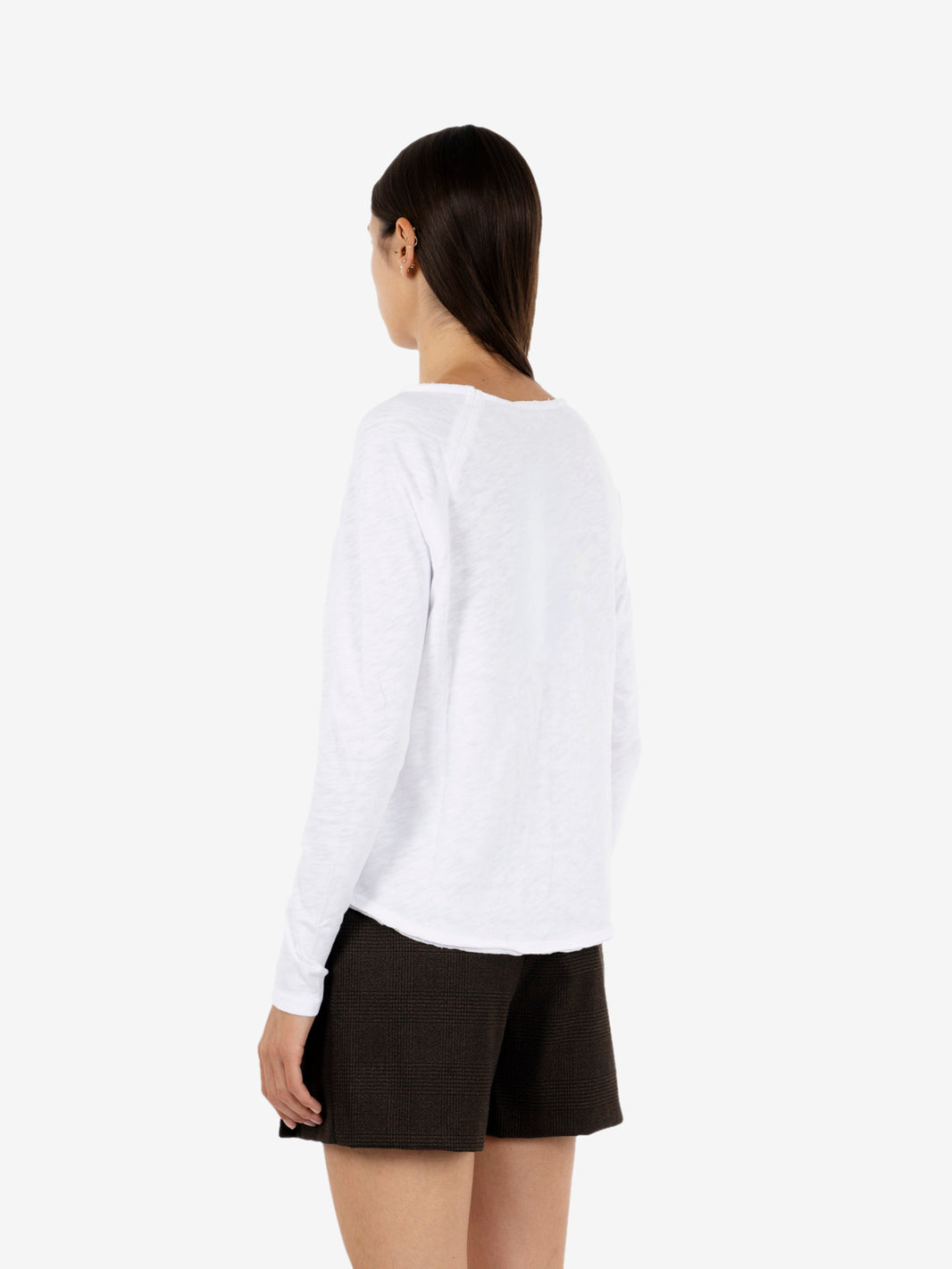 Sonoma long-sleeved white T-shirt