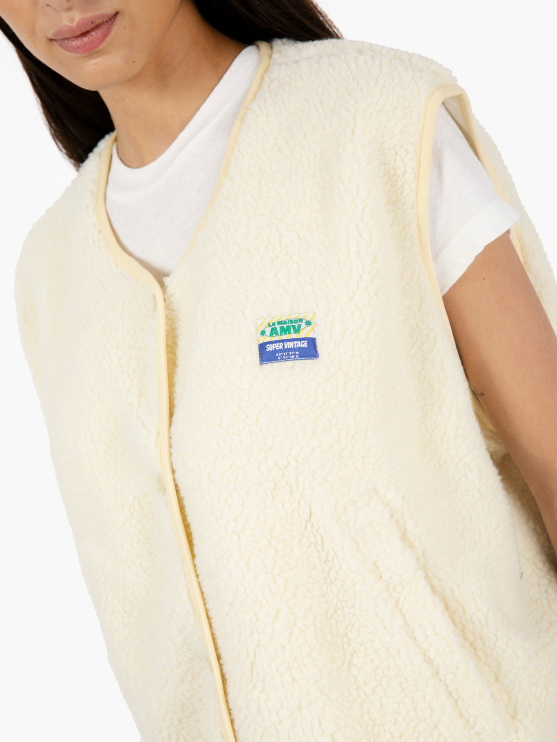 Vest Vintage ecru