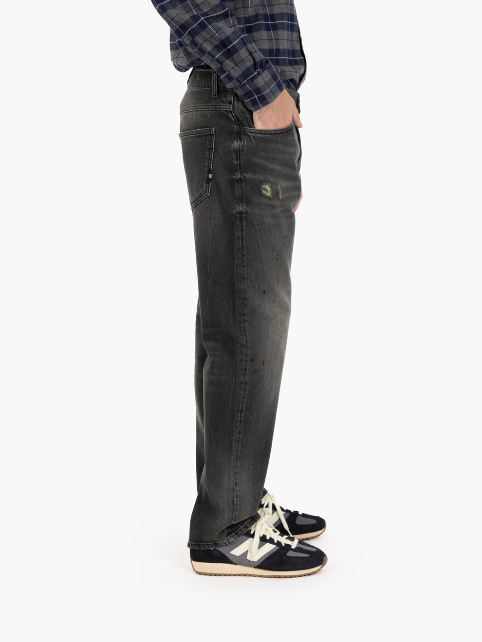 James biker denim black