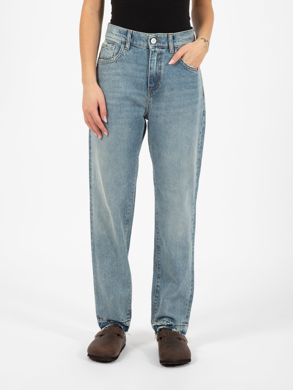 Jeans Lizzie recycled denim sand stone
