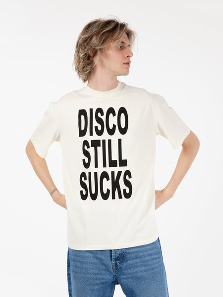 T-shirt Disco Still Sucks off white / black