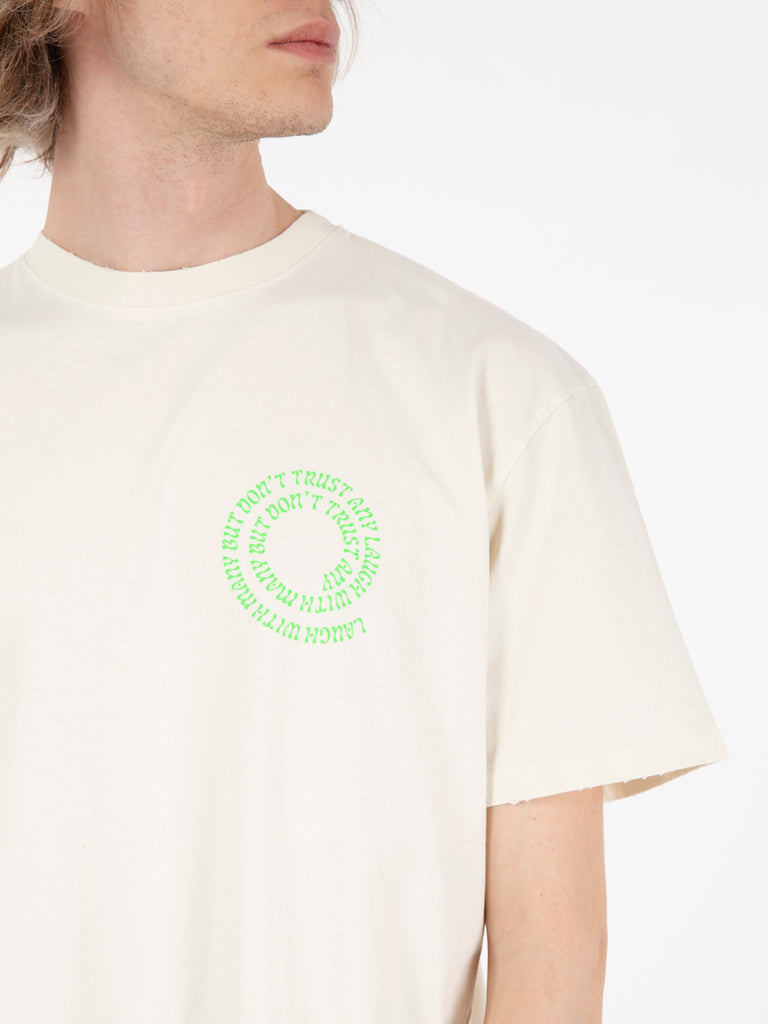 AMISH - T-shirt jersey cactus off white
