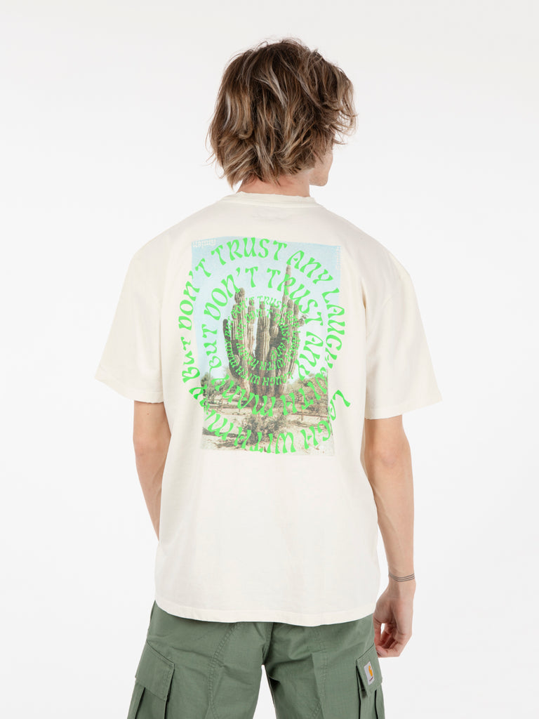 AMISH - T-shirt jersey cactus off white