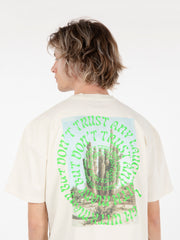 AMISH - T-shirt jersey cactus off white