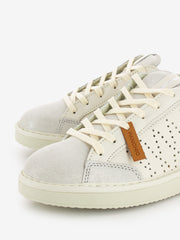 PANCHIC - P01 lace-up leather lurex ivory / silver