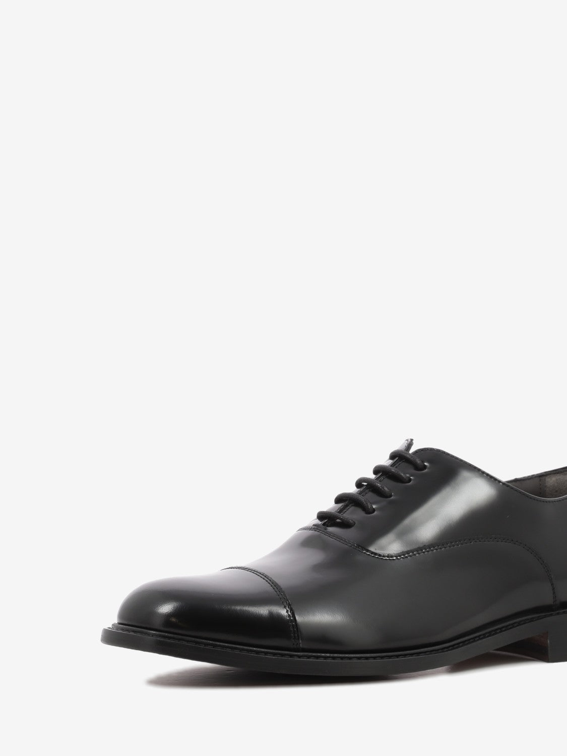 Derby in pelle spazzolata nera