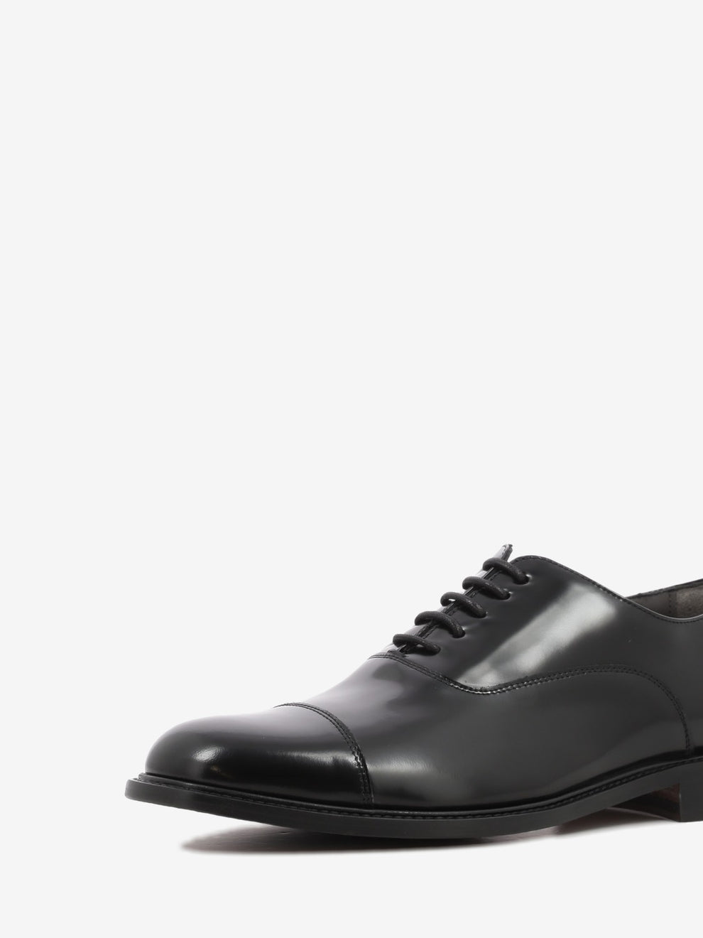 Derby in pelle spazzolata nera