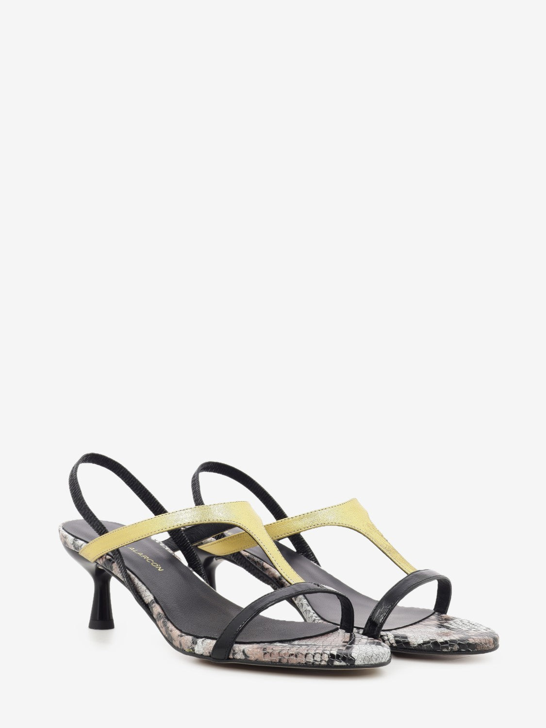Cinzia Black Heeled Sandals