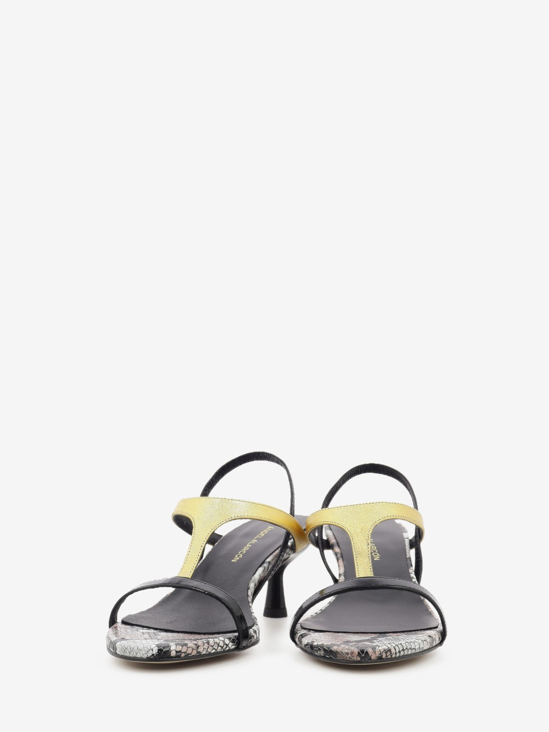 Cinzia Black Heeled Sandals