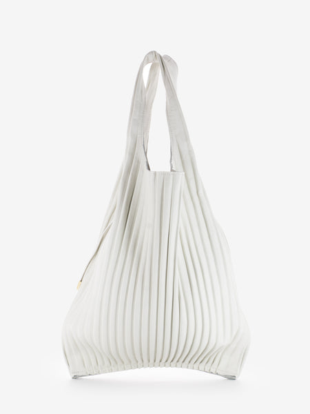 Borsa Picasso plissé off white