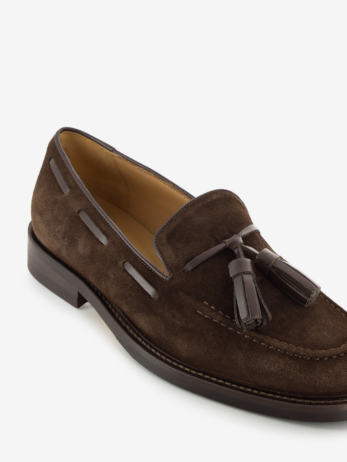 Mocassini velour con naappe testa di moro