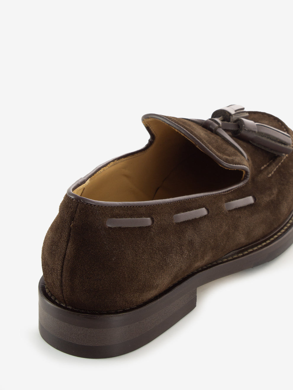 Mocassini velour con naappe testa di moro
